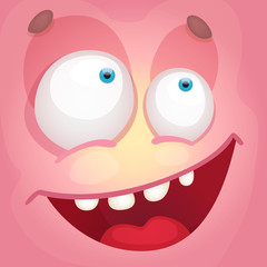Cartoon Monster Face