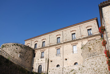 Fototapeta premium TEGGIANO : CASTELLO MACCHIAROLI.CAMPANIA,SUD ITALIA