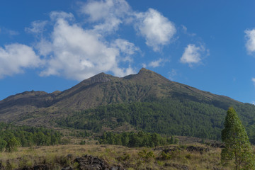 Fototapeta na wymiar Scenic view of volcanic mountain in Bali island, Indonesia