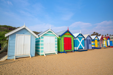 Colorful Beach House at Brighton Beach, Melbourne