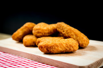 fried Chicken nuggets on table