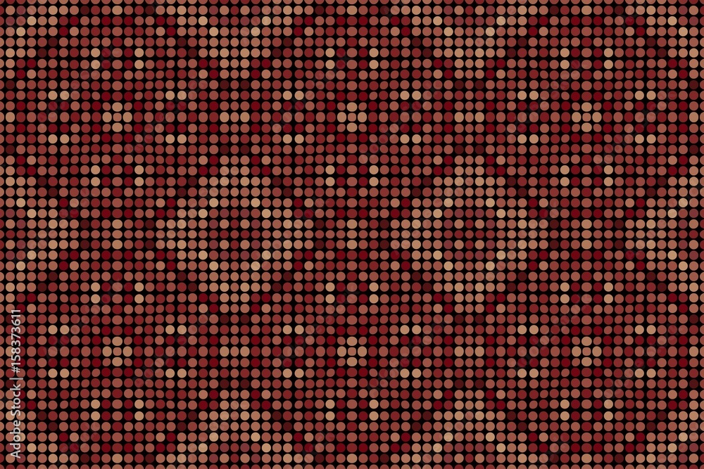 Poster abstract texture pattern decorative colorful mosaic of circles on a dark background