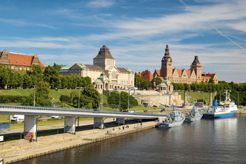 Szczecin, Poland-June 2017:NATO warships in exercises BALTOPS 17 in Szczecin, Poland