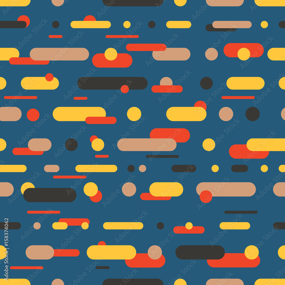 Aufkleber Abstract vector seamless pattern. Color abstract background