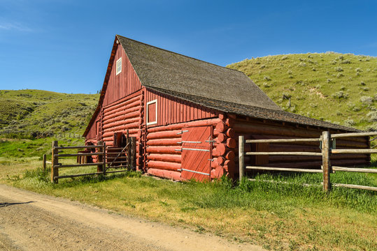 Old red barn