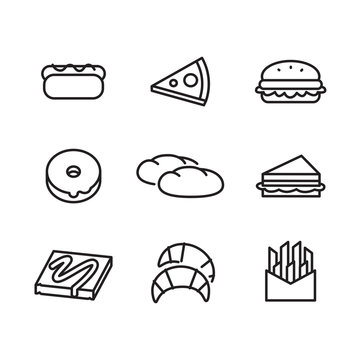 icon food, vector