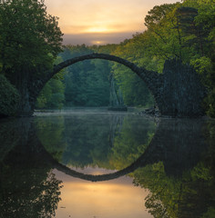 Devil's Bridge in Kromlau in saxony