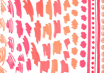 the background of bright orange tones