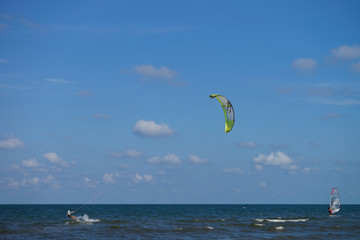 Kite surfing
