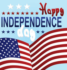 Happy Independence day card vector 