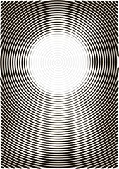 Abstract background a4 format. Halftone pattern spiral. Wave, circle