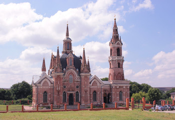 ancient christian church red brick