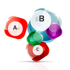 Shiny abstract elements