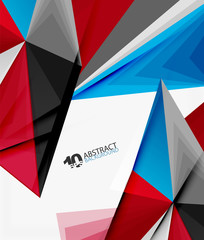 3d triangle polygonal abstract vector