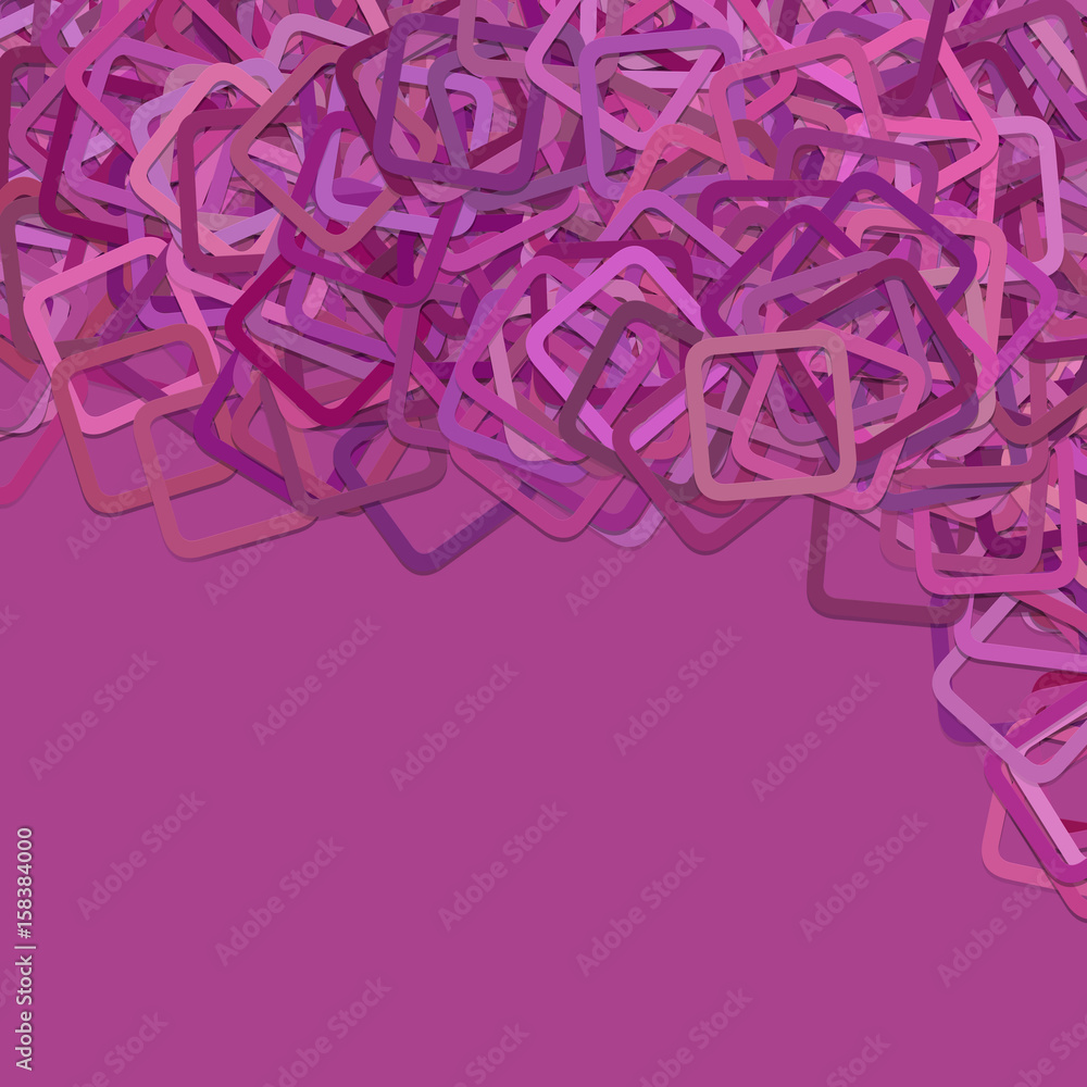 Poster abstract background from rounded square frames