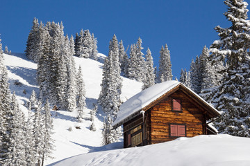 Obraz na płótnie Canvas Winter in alps