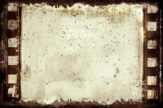 Grunge Vector Frame . Large Distressed Texture . Decorative Vintage Weathered Border. Great Grunge Background Or Retro Design Decor Element.