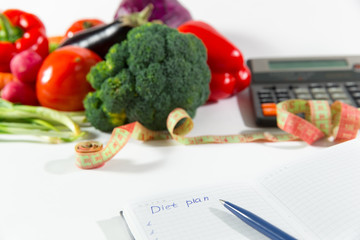 Diet plan and ripe vegetable composition