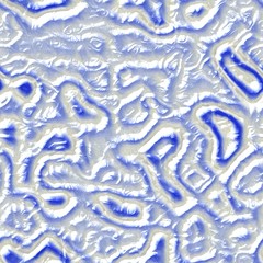 Blue and white wavy 3d monster tussue texture pattern background