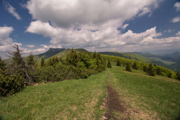 View of Klak from Revanske sedlo aka Revan, Mala Fatra, Slovakia