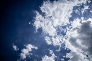Dramatic sky with clouds