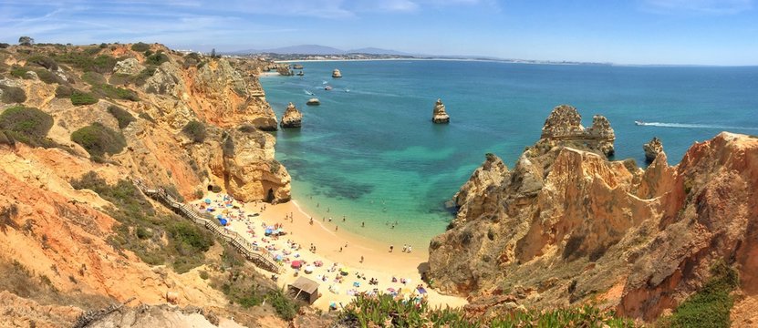 Beach Praia do Camilo near Lagos, Algarve Portugal
