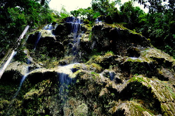 Tumalog Falls in Philippines on Cebu Island