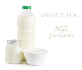 Milk, yogurt, and Ricotta cheese