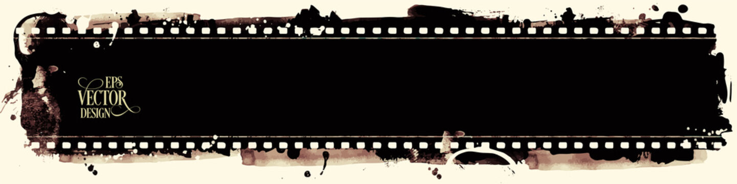 Grunge Vector Frame . Large Distressed Texture . Decorative Vintage Weathered Border. Great Grunge Background Or Retro Design Decor Element.