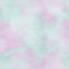 Soft pastel pink and turquoise blue smoky spray clouded foggy design background