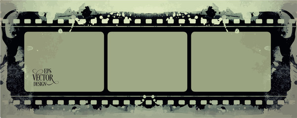 Grunge Vector Frame . Large Distressed Texture . Decorative Vintage Weathered Border. Great Grunge Background Or Retro Design Decor Element.