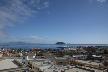 Der Ort Corraljo auf fuerteventura auf den Kanarischen Inseln
