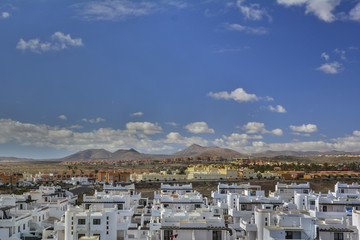Der Ort Corraljo auf fuerteventura auf den Kanarischen Inseln