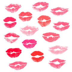 Collection print of lips