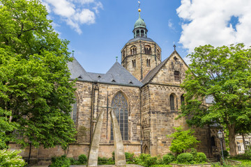 Münster St. Bonifatius church in the historic center of Hameln