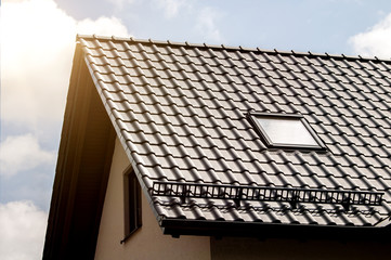 Eigenheim in der Abendsonne