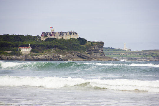 Bah&iacute;a de Santander vista desde Somo
