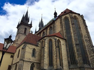 Fototapeta na wymiar Church of Our Lady before Tyn, Prague, Czech.