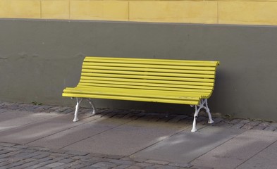 Yellow Bench, Helsinki, Finland