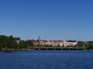 a view from the Toolo Bay, Helsinki, Finland