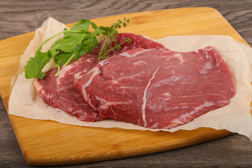 Raw Beef steak