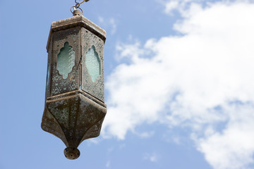 Fototapeta na wymiar Street lamps and sky.