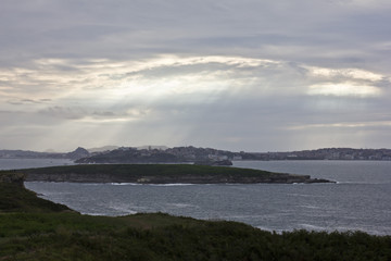 Atardecer en la bahía de Santander