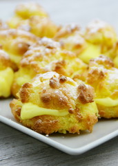 choux  à la crème pâtissière,fait maison