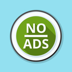 No ADS Adware sign illustration