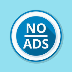 No ADS Adware sign illustration