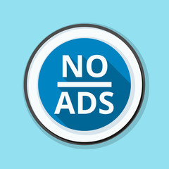 No ADS Adware sign illustration