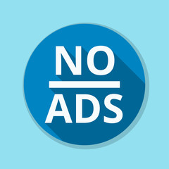 No ADS Adware sign illustration