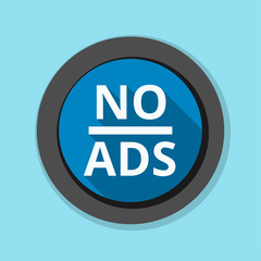 No ADS Adware sign illustration