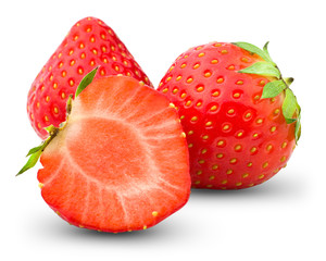 Strawberry, isolated on white